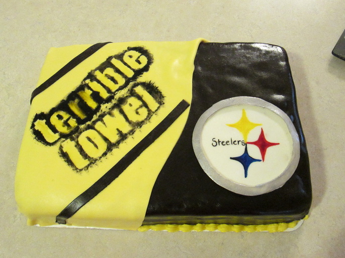 Steelers Birthday Cake-Fondant-Handmade-Football by ThePetiteShop on  DeviantArt